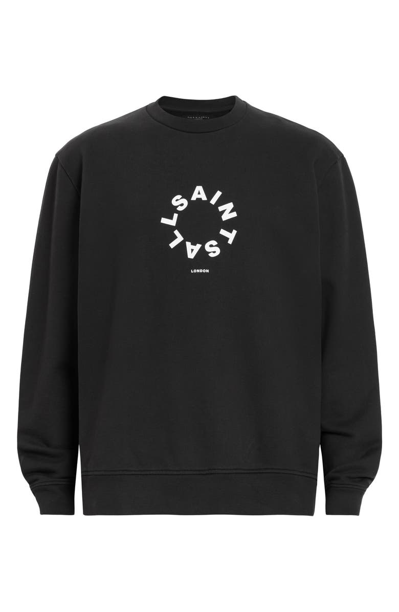 AllSaints Tierra Logotype Graphic Sweatshirt, Alternate, color, 