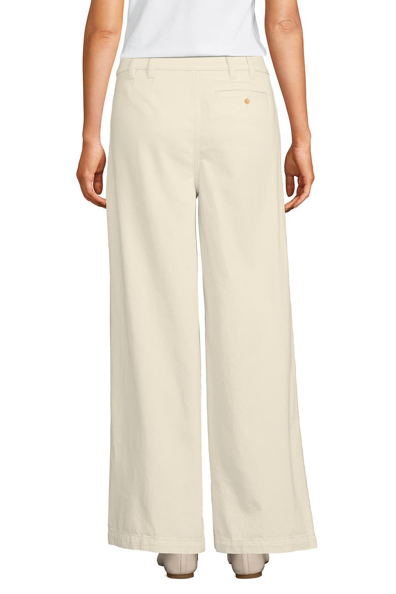 Lightweight Denim Mid Rise Pleated Slouchy Jeans, Alternate, color, Natural
