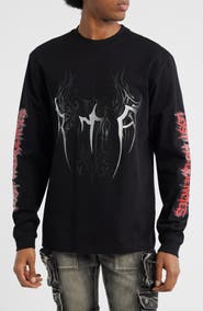 RtA Lawrence Cyber Sigilism Long Sleeve Graphic T-Shirt