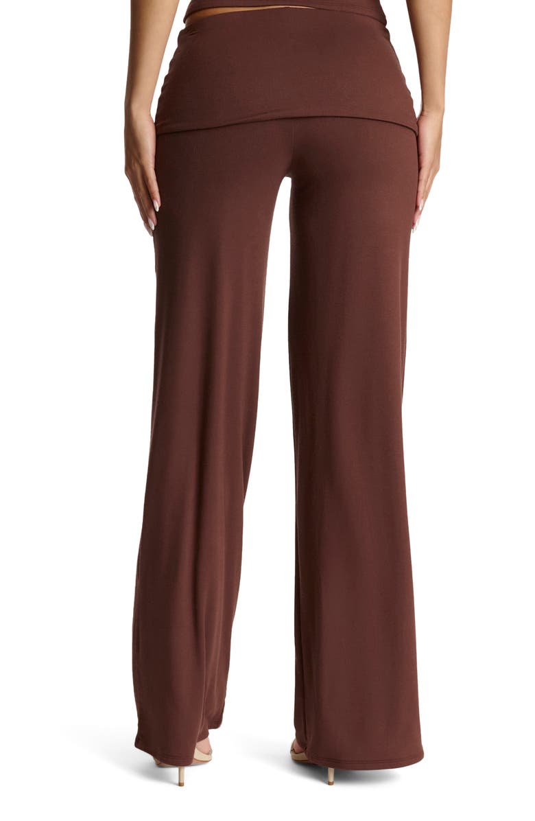 Naked Wardrobe Foldover Flare Pants, Alternate, color, 