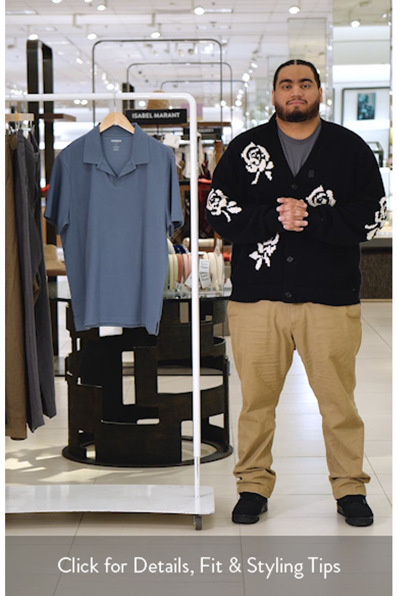 Johnny Collar Waffle Knit Polo video