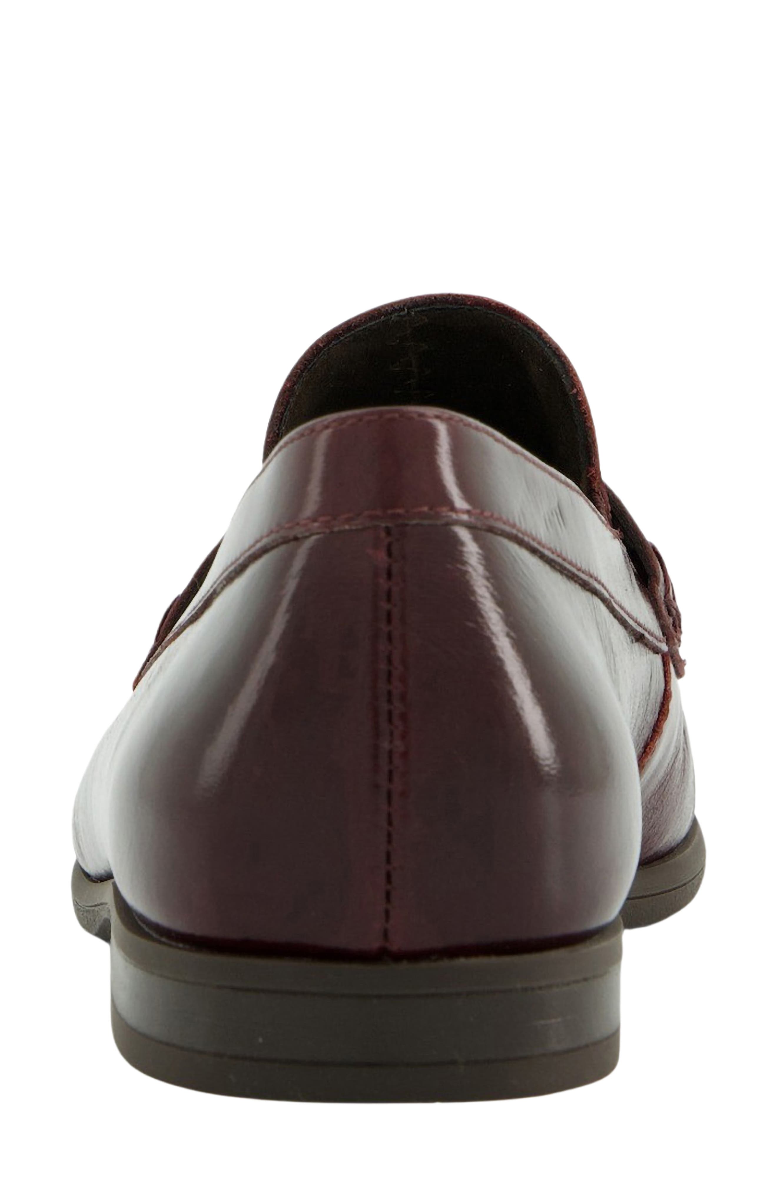 Ferris Loafer, Alternate, color, BORDO GLAZED LEATHER