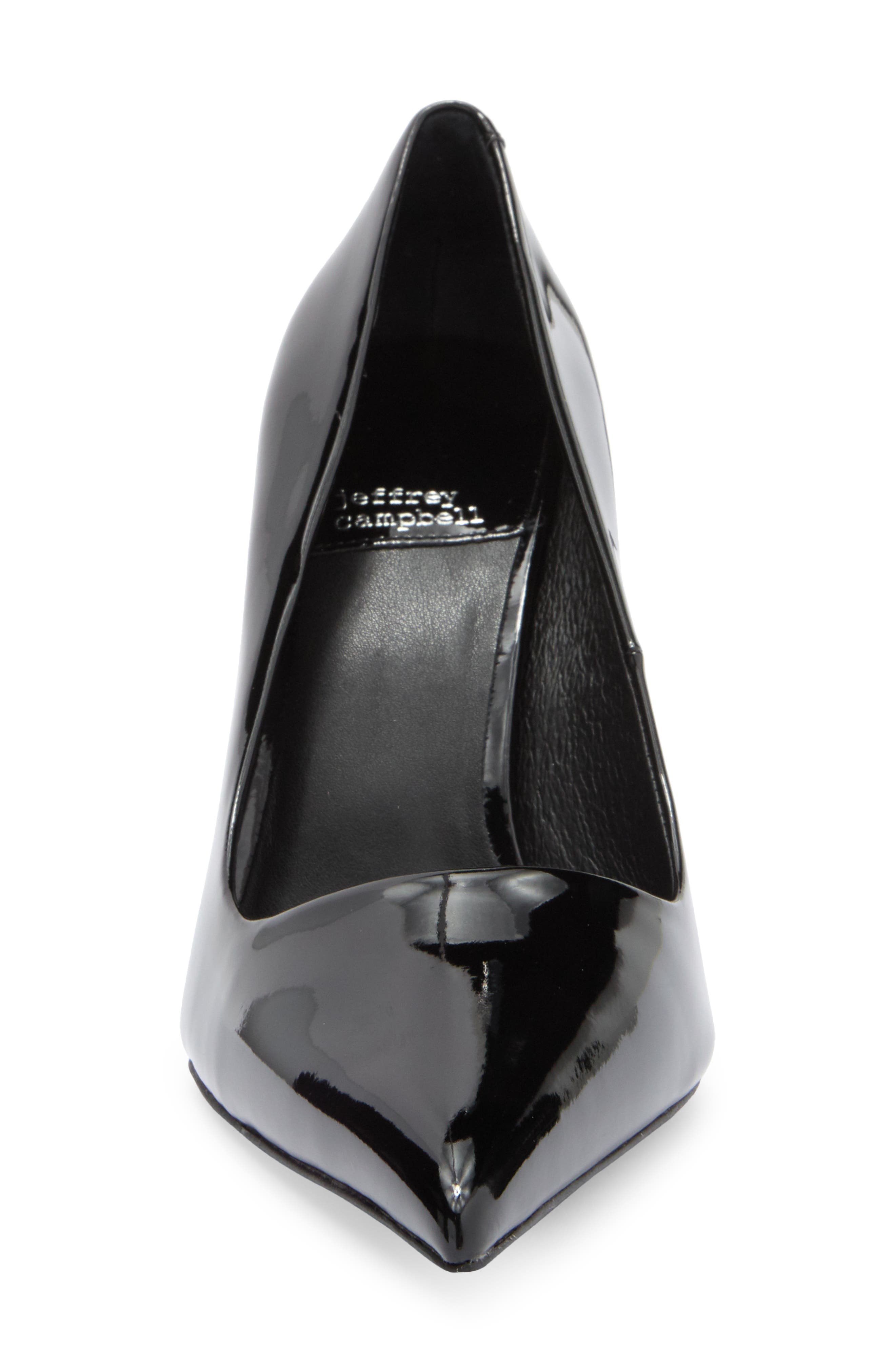 Jeffrey Campbell Sling It Pointed Toe Pump, Alternate, color, Black Patent