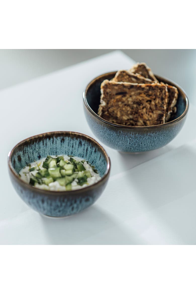 Lave Glace Soup Bowl, Alternate, color, Blue Green