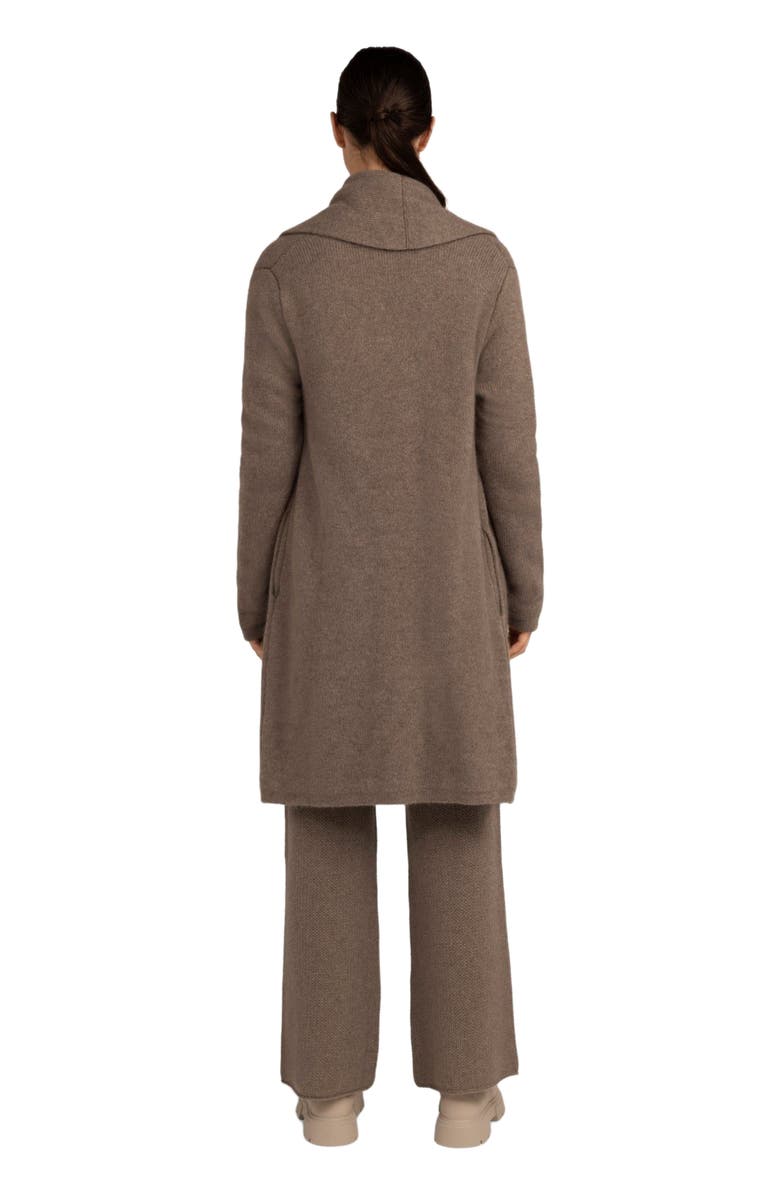 GOBI Mongolian Cashmere Shawl Collar Cardigan, Alternate, color, Taupe