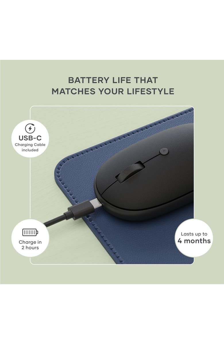 Satechi OntheGo Bluetooth Mouse, Alternate, color, Black