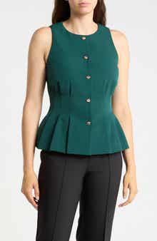 Peplum Darted Vest