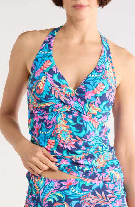 JANTZEN Louise Wrap Underwire Tankini Top