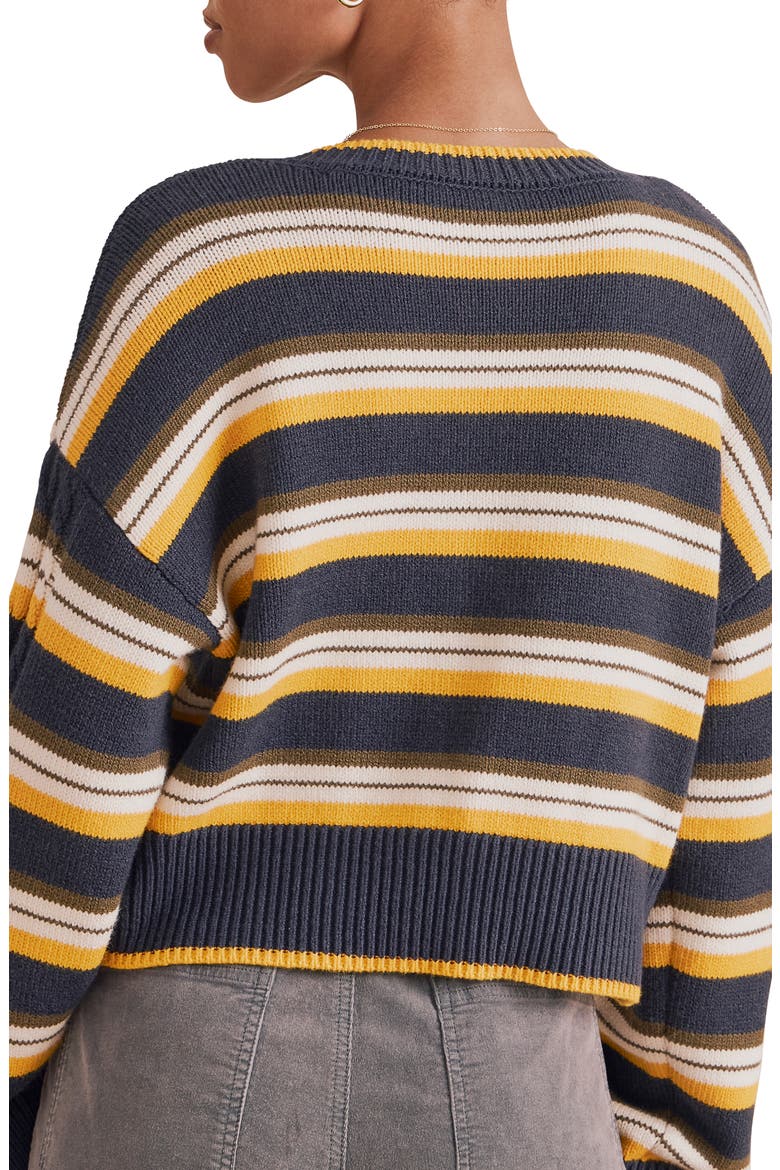 Sonoma Stripe Cardigan, Alternate, color, NVY/SNFLWR/WT H