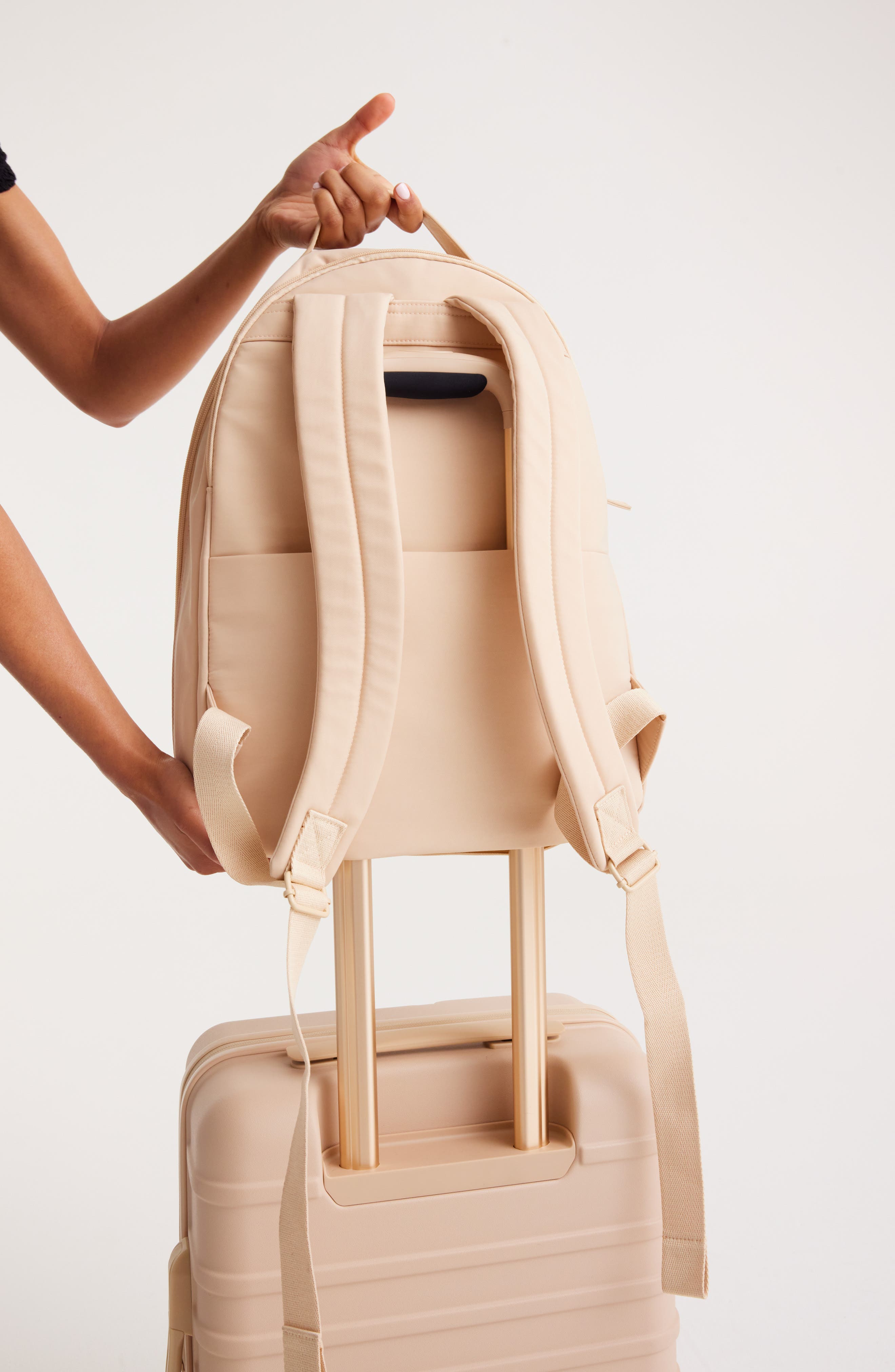 Béis The Commuter Backpack, Alternate, color, Beige