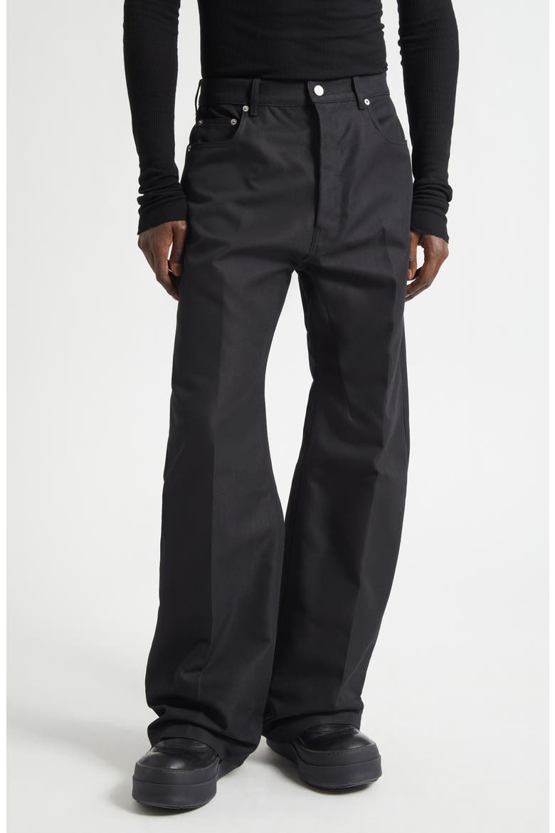 Geth Cotton & Nylon Jeans, Main, color, BLACK