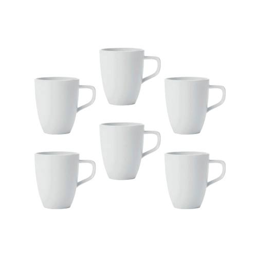 Villeroy & Boch Set Of 6 Artesano Original Mugs In White