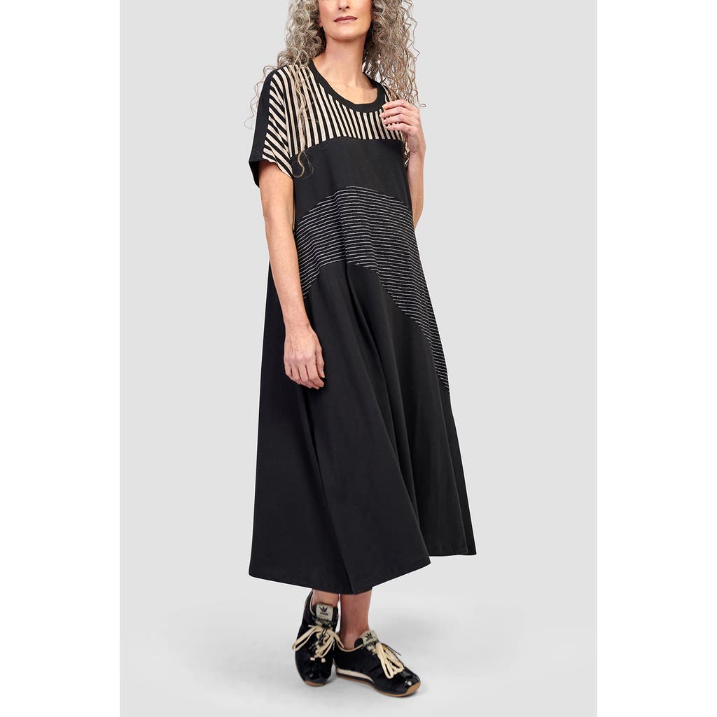 ALEMBIKA ALEMBIKA JERSEY PATCHWORK MAXI DRESS