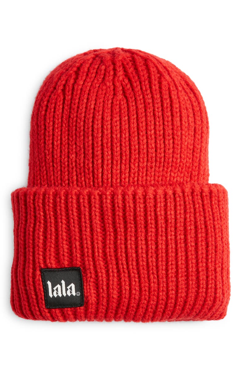 Dressed in Lala Grunge Chic Beanie, Main, color, Cherry Red