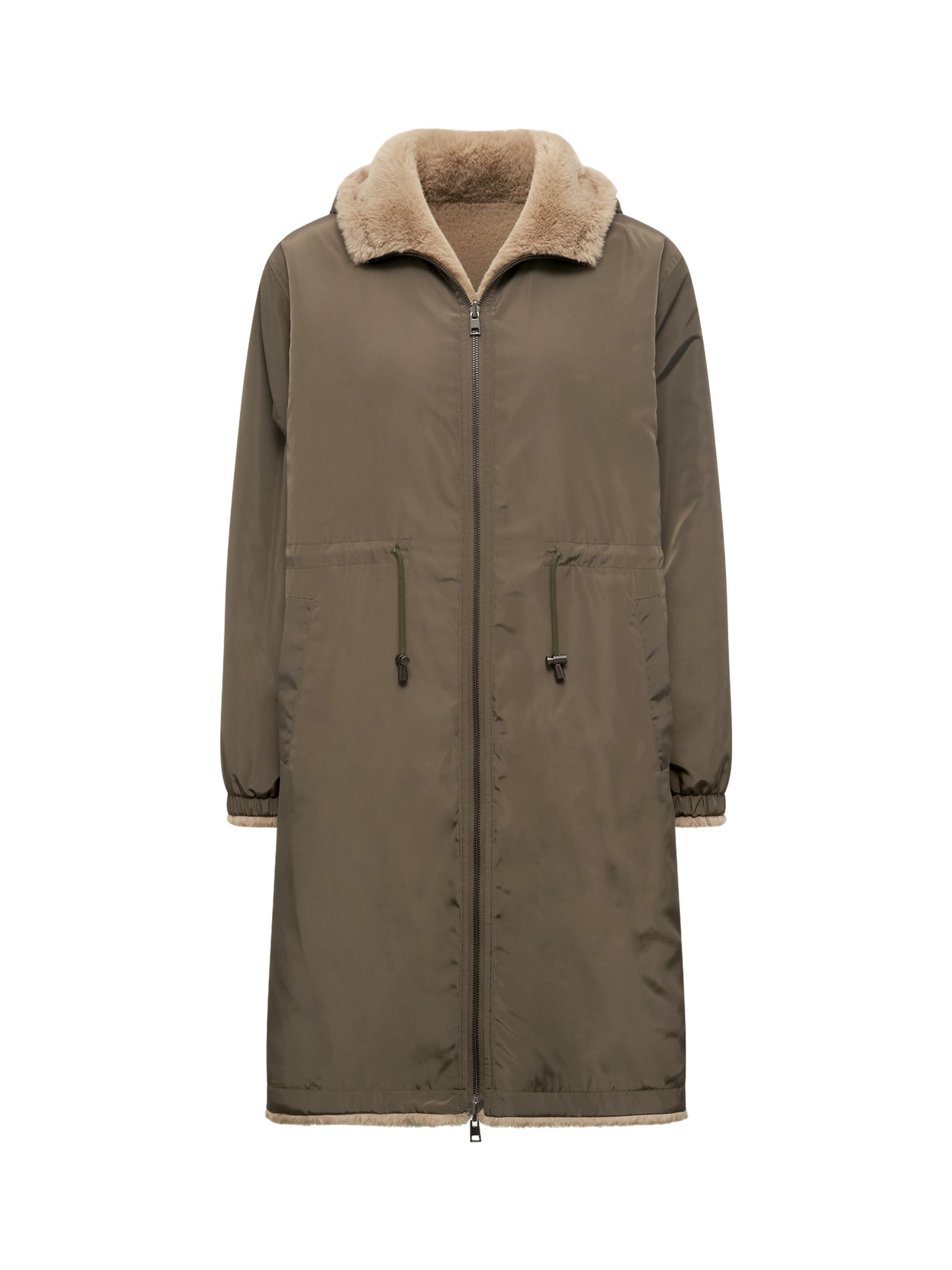 Mayline Reversible Faux Fur Parka Coat - image 2