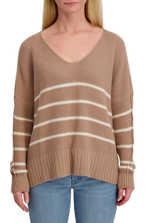 Striped Textured Sweater