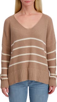 Lucky Brand Striped Textured Sweater