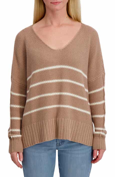 Lucky Brand Striped Textured Sweater