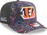 New Era Men's New Era Black Cincinnati Bengals 2025 NFL Crucial Catch A-Frame 9FIFTY Snapback Hat