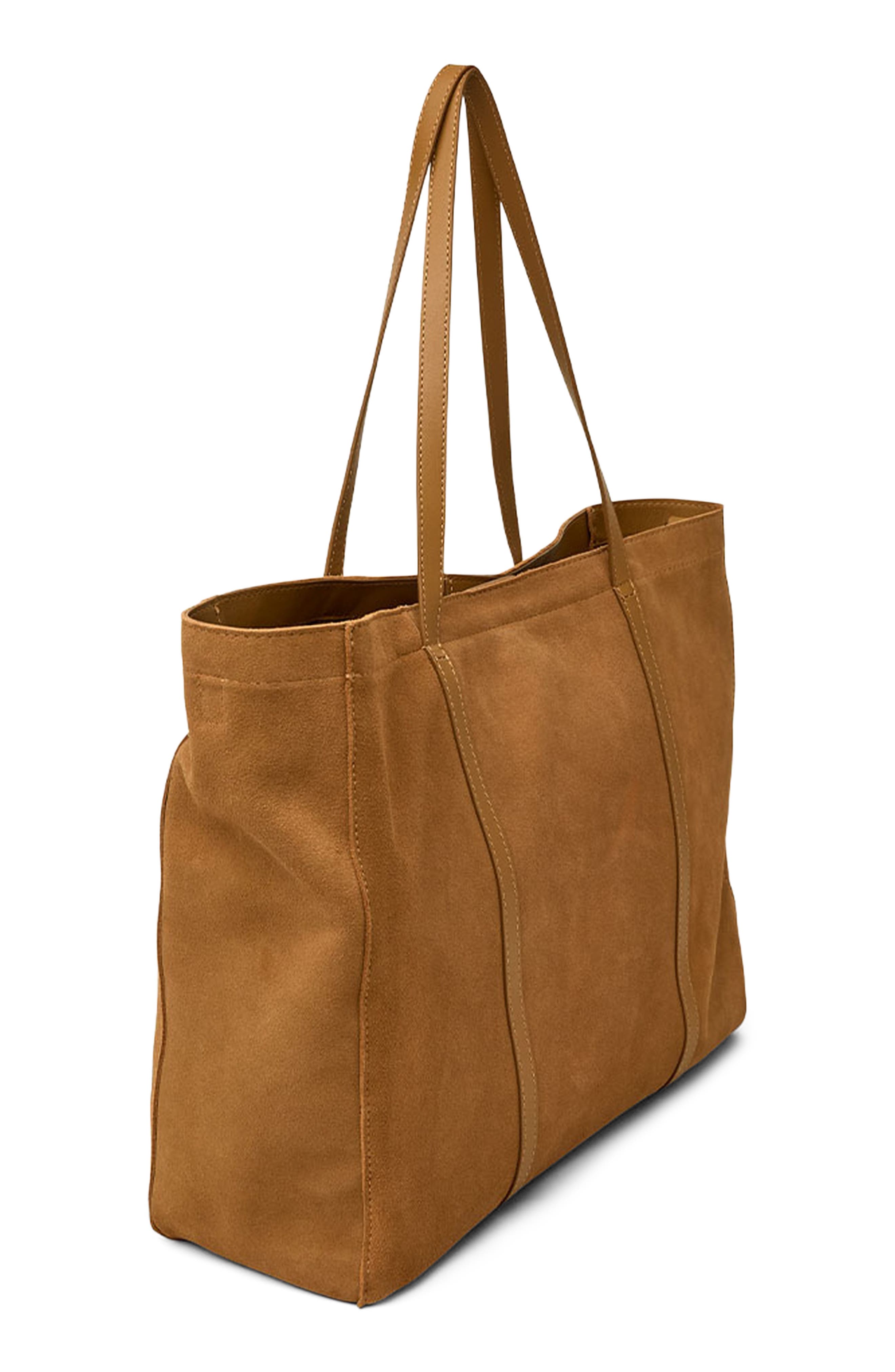 THINK ROYLN Boss Lady Tote, Alternate, color, Camel Suede