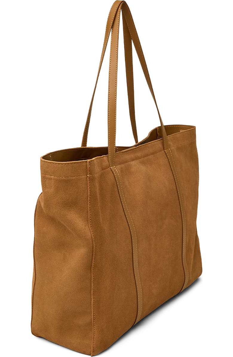 THINK ROYLN Boss Lady Tote, Alternate, color, Camel Suede