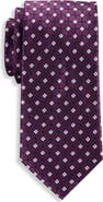 Oak Hill by DXL Big & Tall Geometric Grid Patterned Tie