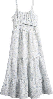 Ava & Yelly Kids' Emma Tiered Maxi Dress