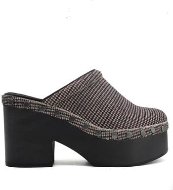 Regina Genuine Calf Hair Platform Clog