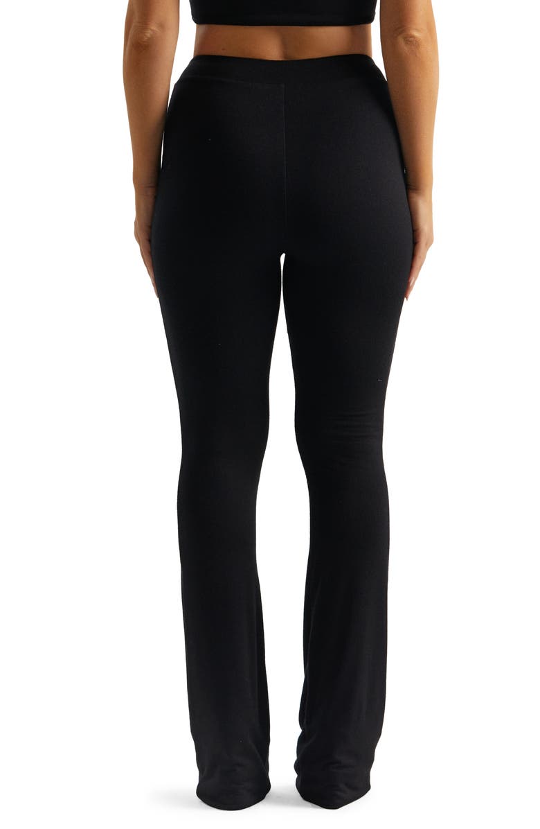 Naked Wardrobe High Waist Bootcut Pants, Alternate, color, 