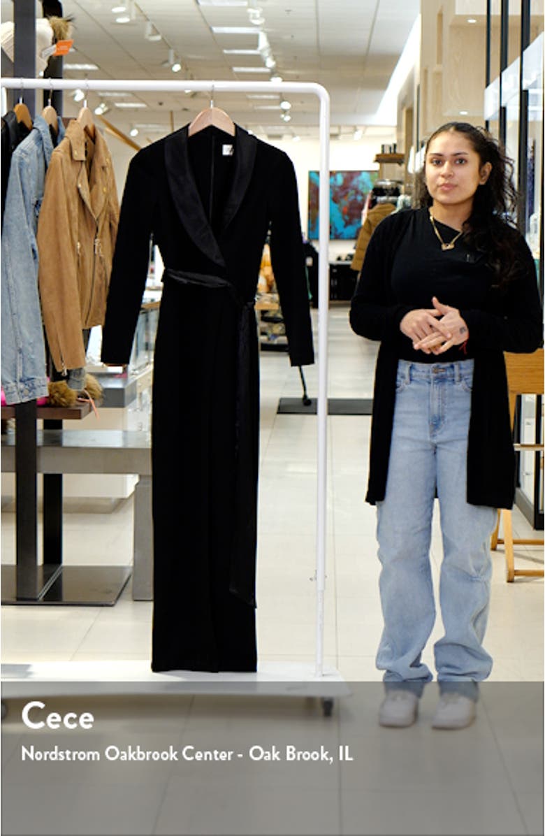 Long Sleeve Tuxedo Gown, sales video thumbnail