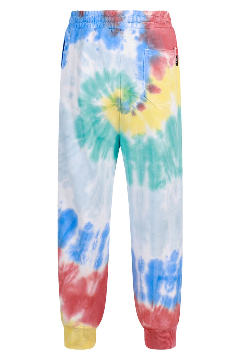 Kids' Tie Dye Cotton Joggers, Alternate, color, RAINBOW
