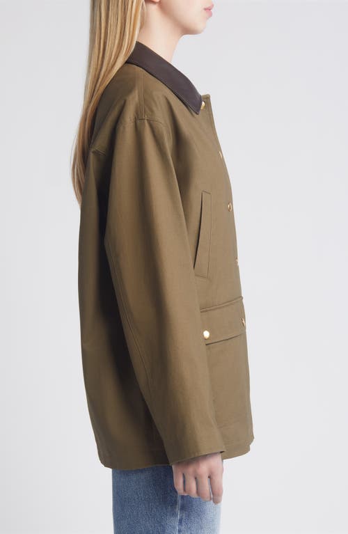 Rag & Bone Khaki Cassidy Cotton Jacket In Green