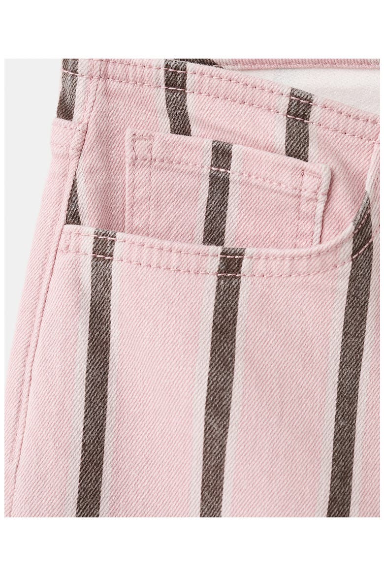 Striped Low Waist Wide Leg Jeans, Alternate, color, PASTEL PINK