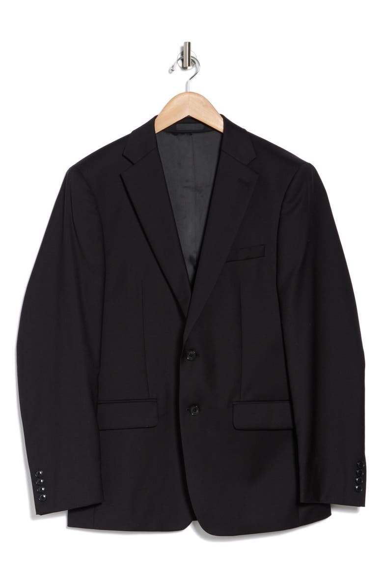 Calvin Klein Black Slim Stretch Suit Jacket, Alternate, color, Black