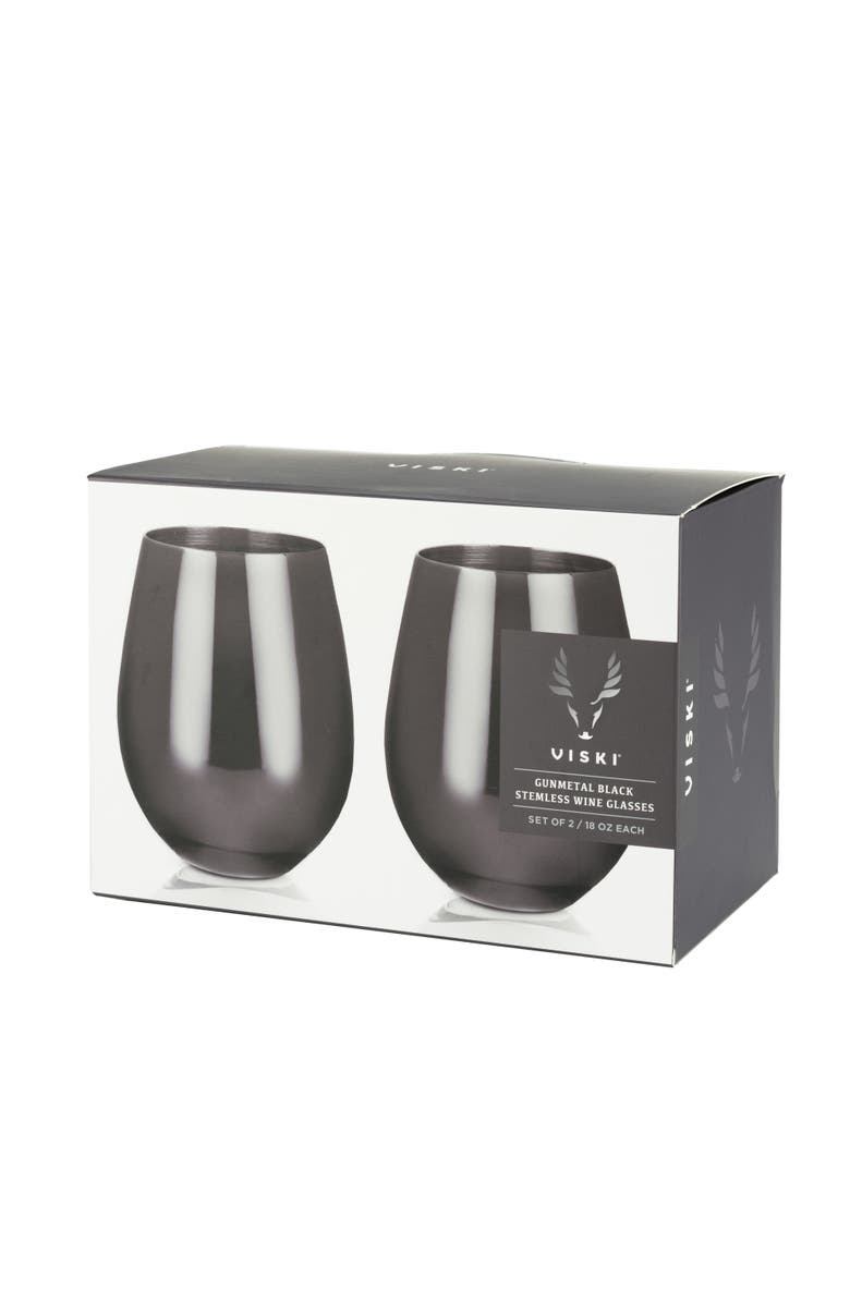 Viski Stemless Wine Glasses Set of 2, Alternate, color, Warren