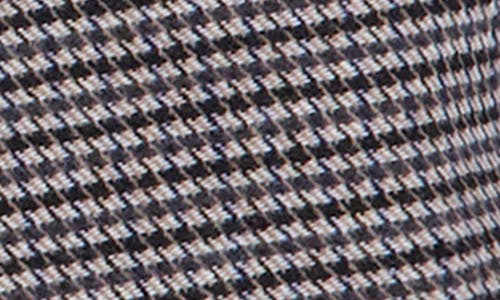 Ookie & Lala Houndstooth Open Front Blazer In Gray