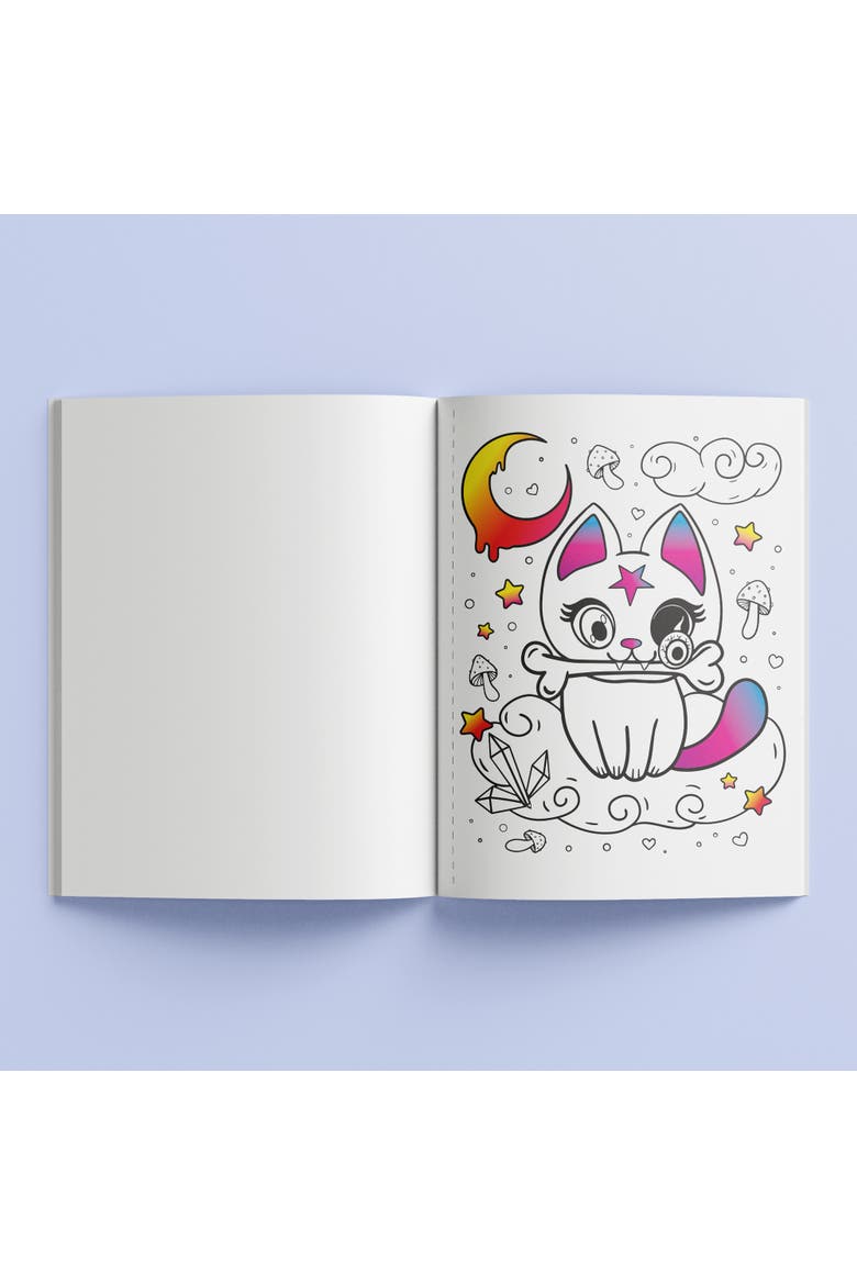 Pop Velvet, Kreepy Kawaii, Creative Coloring, 32 Pages, Alternate, color, Multicolored