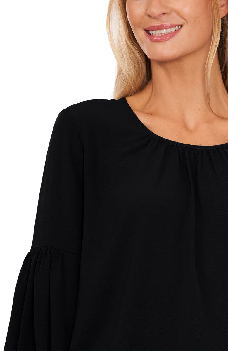 CeCe Balloon Sleeve Crepe Blouse, Alternate, color, 