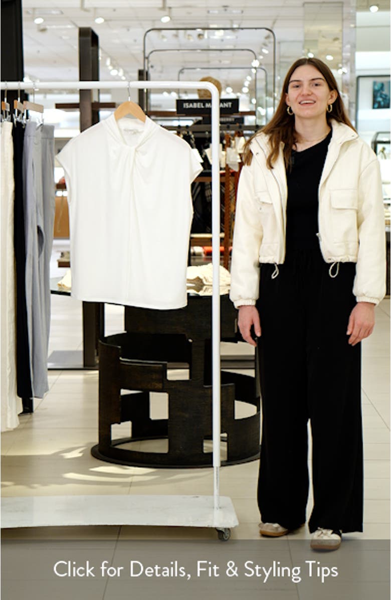 Twist Neck Cap Sleeve Top, sales video thumbnail