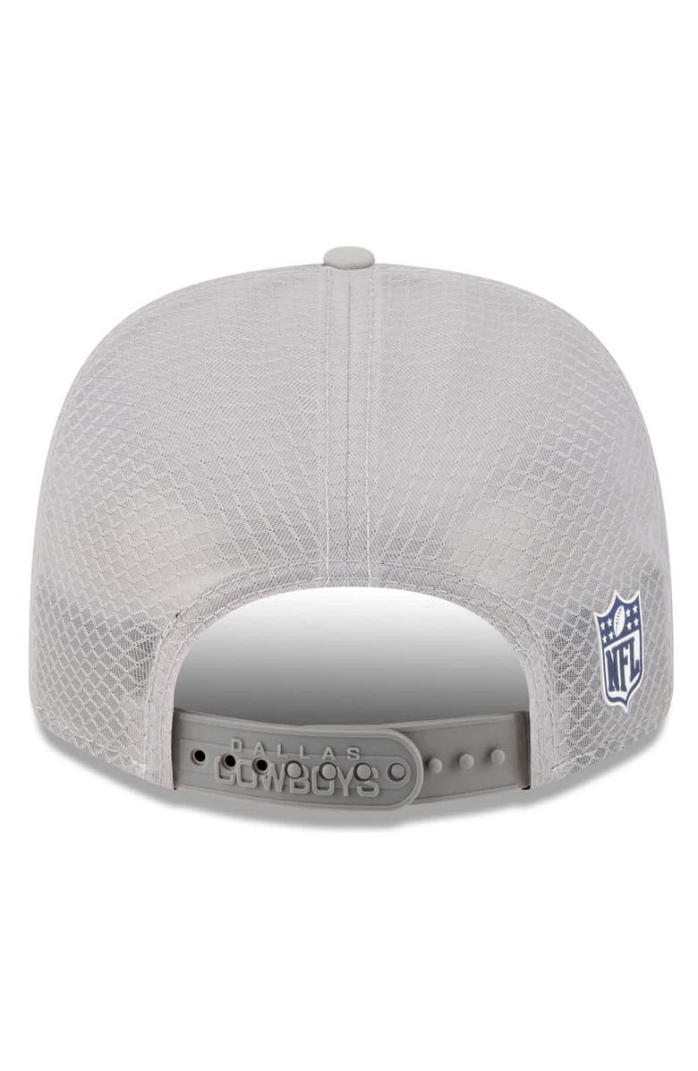 New Era Men's New Era Gray Dallas Cowboys 2025 Sideline 9SEVENTY Trucker Adjustable Hat, Alternate, color, Gray