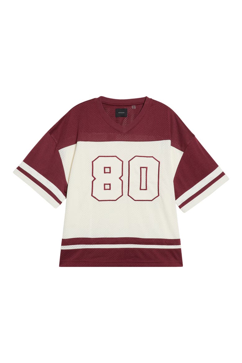 80 Football Mesh Jersey, Main, color, RED