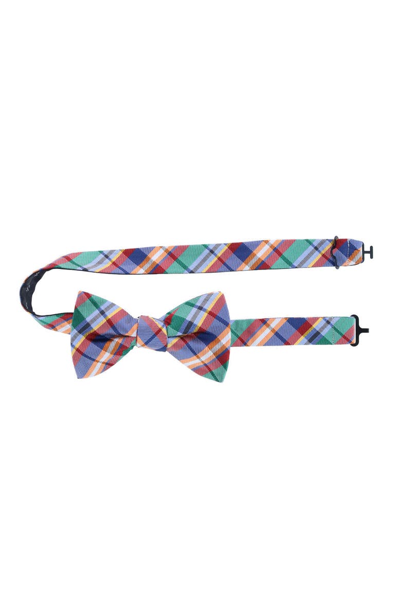 Trafalgar Sherwood Plaid Silk Bow Tie, Alternate, color, Plaid