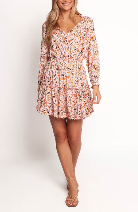 Kealan Floral Long Sleeve Minidress
