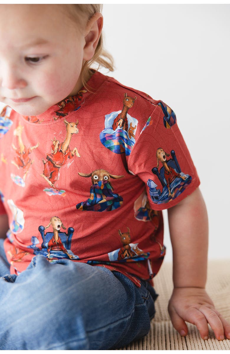 Charlie Lou Baby<sup>®</sup> Baby's Llama Llama Red Pajama T-Shirt, Alternate, color, Red