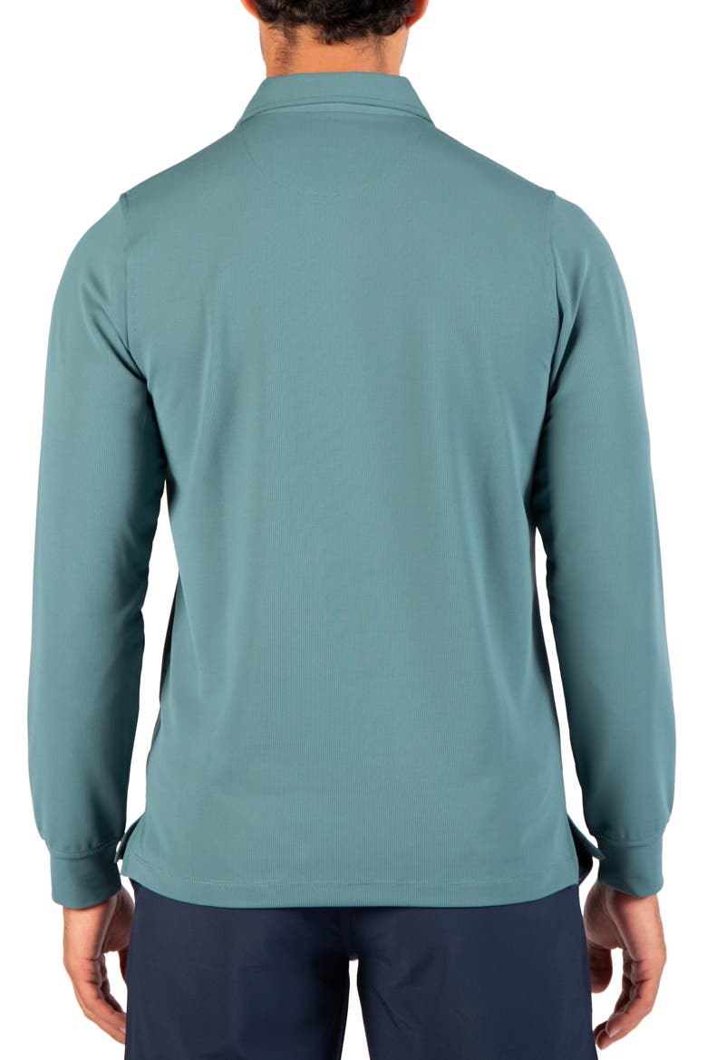 Micro Grid Performance Polo, Alternate, color, JADE MIST