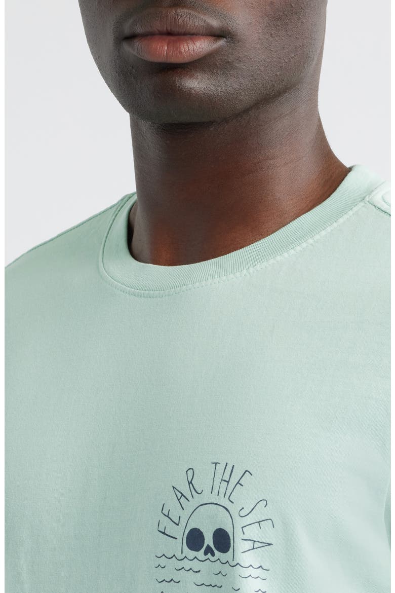Fear the Sea Graphic T-Shirt, Alternate, color, HARBOR