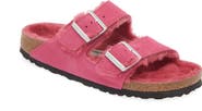 Birkenstock Arizona Genuine Shearling Lined Slide Sandal