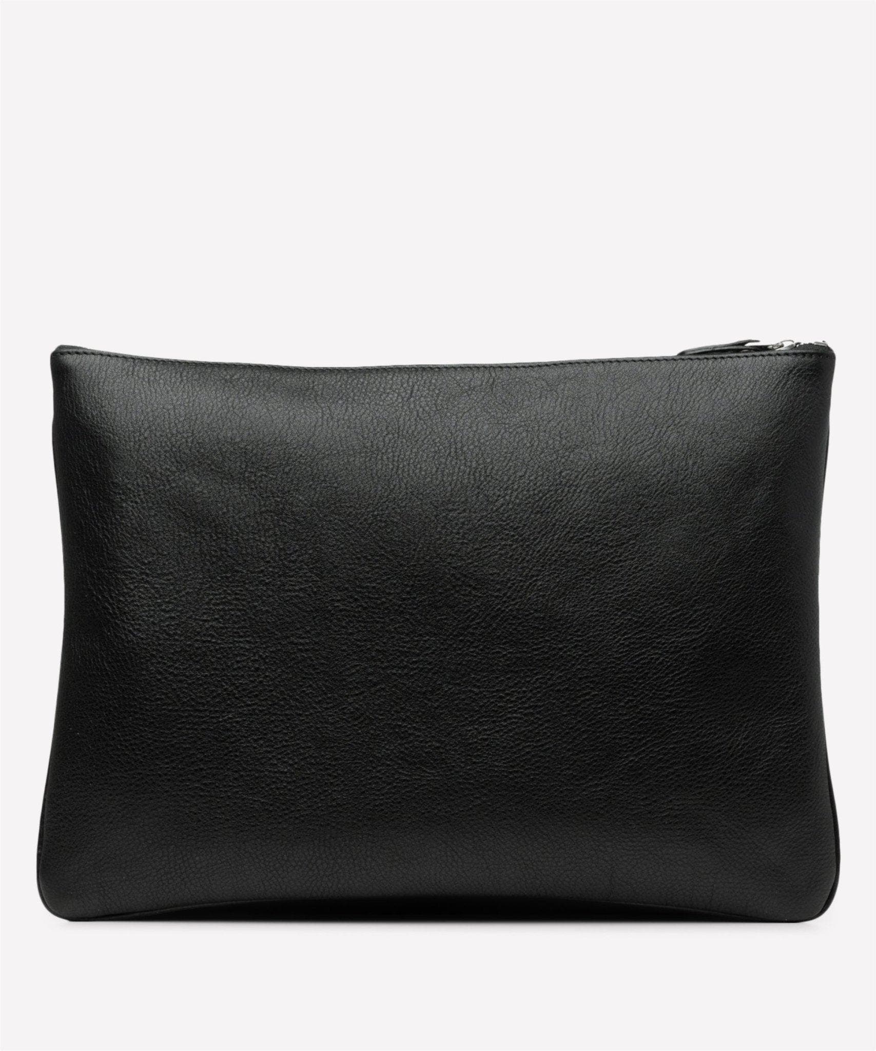 Ghurka Pouch III No. 65, Alternate, color, Vintage Black Leather