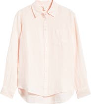 Caslon® Casual Linen Button-Up Shirt