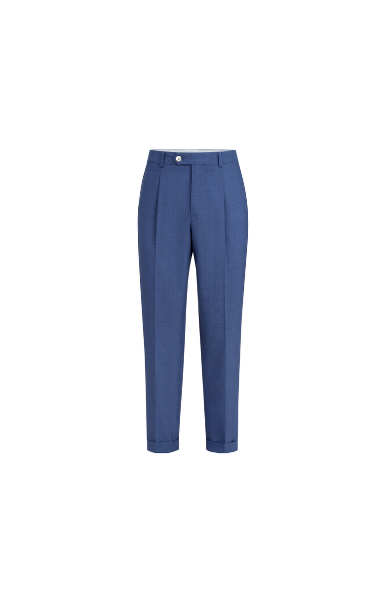 Brunello Cucinelli Trousers with pleats, Main, color, Royale Blue